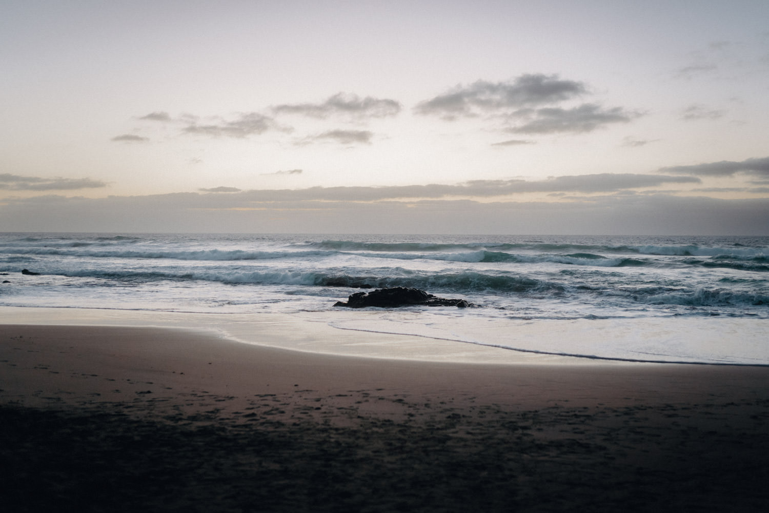 Abendhimmel am Strand von Fuerteventura.